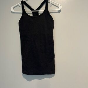 Lululemon Athletica Black Fitted Tank Top with Built in Bra